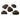 Micro Climbing Holds - Basalt 5 Pack - B, Black