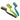Razorback Boar's Hair Brush in Black, Green, and Blue