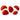 Screw-on Mini Jugs - 5 Pack in red